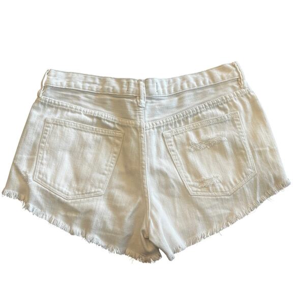 We The Free by Free People White Cut-Off Denim Shorts – Size‎ 27 - Picture 5 of 9